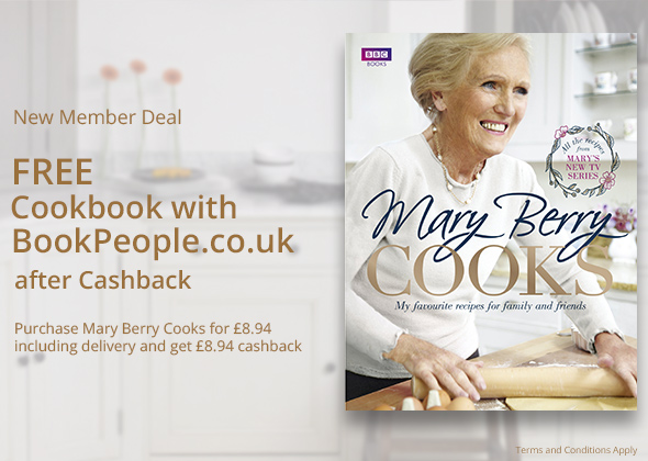 Free 'Mary Berry Cooks' Cookbook after Cashback