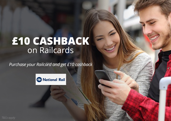 £10 Cashback on Railcards