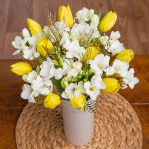 Freesias and Tulips