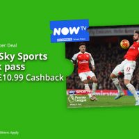 Free Sky Sports Week Pass after Cashback