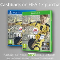 £10 Cashback on FIFA 17 purchases!